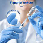 JMU Nitrile Exam Gloves Large, 3.5 Mil, Powder-Free, Latex-Free, Disposable Medical Glove, Blue, 4000 Count