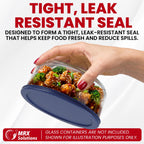 Replacement Lids for Pyrex Glass Food Storage Containers Round (2) for 7202-PC 1 Cup (3) for 7200-PC 2 Cup (2) for 7201-PC 4 Cup (2) for 7402-PC 6/7 Cup Red Blue