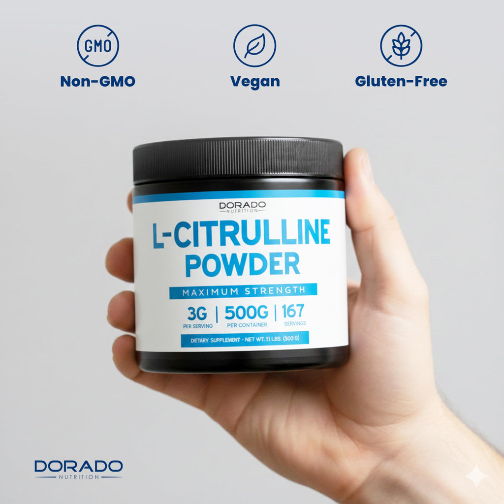 L Citrulline Powder Supplements (3g) Support L Arginine & Nitric Oxide Booster Powder - L-Citruline Supplements For Men & Women - Stamina , Endurance , Performance for Workouts - Vegan & USA Made