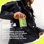 GHOST Energy Drink, Zero Sugars, 12-Pack, Warheads Sour Watermelon, 16oz