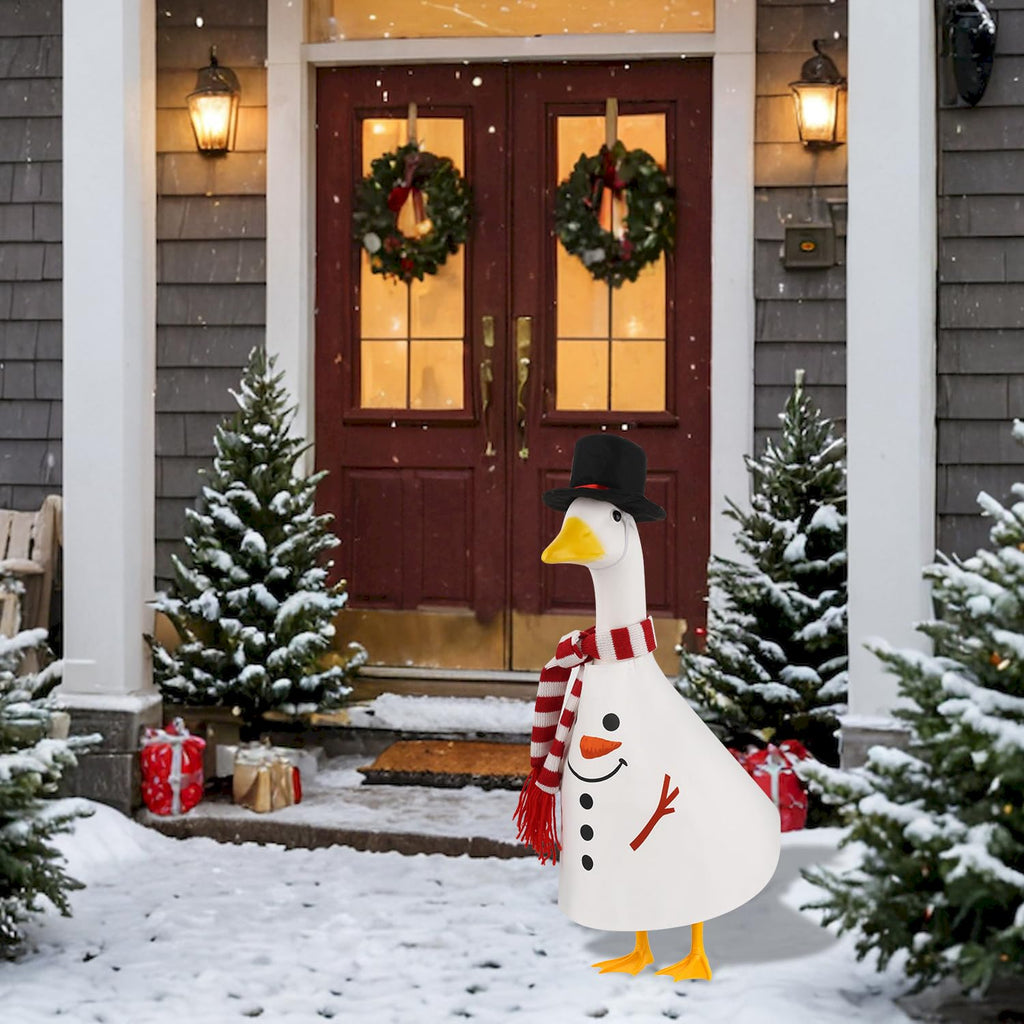 Christmas Goose Outfit Winter Snowman Goose Costume for Outdoor Decor
