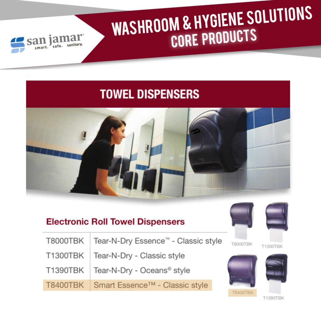 SJMT8400TBK - Smart Essence Electronic Roll Towel Dispenser