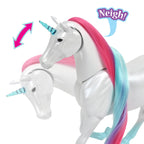 Sunny Days Entertainment Blue Ribbon Champions Fantasy Unicorn Grooming Set, Fantasy Toy Horse with Sounds and 12 Accessories, 4+