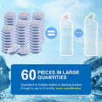 LufamlyGo Upgraded 60pcs Toilet Wand Refills fits Clorox Toilet Wand, Thickened Cleaning Layer, Won’t Fall Apart, Disposable Bathroom Cleaning Scrub Pads with Fresh Scent, for Home & Commercial Use