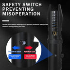 Torch Lighter, Bright Fire Lighter with Safety Lock and Adjustable Red/Blue Flame, Refillable Butane Gas Windproof Jet Flame Cool Lighters, for Candles Campfires BBQ Baking, Camping, Gift