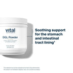 Vital Nutrients DGL Powder - Vegan DGL Licorice Root Extract to Support Healthy Stomach Lining and Digestive Tract* - Gluten, Dairy, Soy Free - Non-GMO - 120g