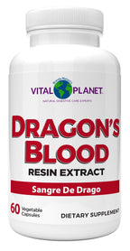 Vital Planet - Dragon's Blood Resin Extract Croton Lechleri Sangre de Drago (Sangre de Grado) Digestive Health Supplement Sustainably Sourced from Amazon Rainforest of Peru, 500mg 60 Capsules
