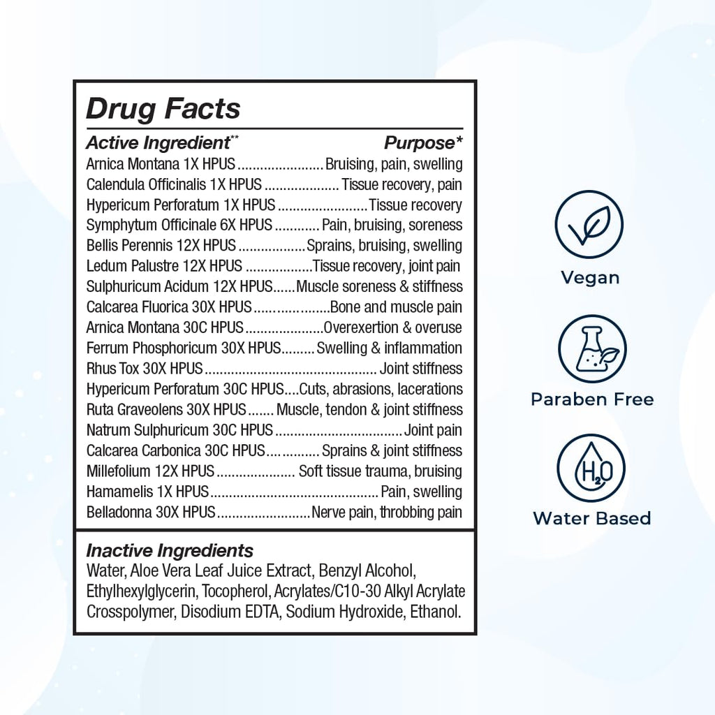 VitaMedica Arnica Gel Plus 15 Healing Plant Compounds, Extra Strength Formula for Bruising, All-Natural Plant-Based Topical Gel