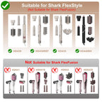 Hair Dryer Holder for Shark Flex Style, Wall Mount Holder Compatible with Shark FlexStyle, Curling Wand Organizer, Rack with Cord Hanger for Accessories Curlers Brushes Diffuser and Attachments