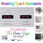 Custom Neon Signs, Personalised Large Led Neon Lights Sign Customizable for Wall Decor Wedding Birthday Party Bedroom Bar Shop Name Logo Lights (Optional 16" to 55")