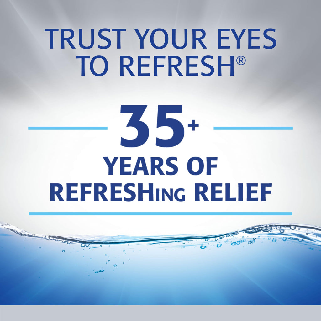 Refresh Optive Advanced Lubricant Eye Drops For Dry Eyes, 0.33 Fl Oz Sterile (2 Count)