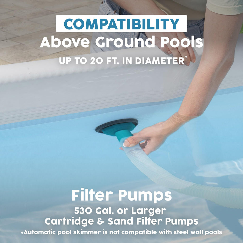 Bestway: AquaClean Deluxe Pool Maintenance Kit - Lightweight Pole, Vacuum & Skimmer Heads, Remove Leaves & Debris, Cleaning Accessory Pools Up to 20'