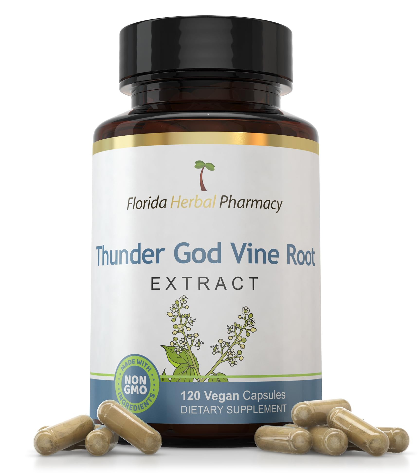 Thunder God Vine Root Extract Supplement Capsules 10:1 (120 Capsules)