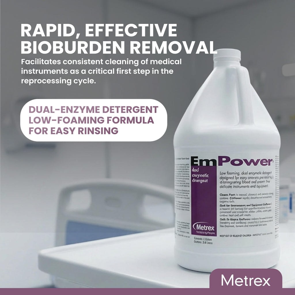 Metrex EmPower Dual-Enzymatic Detergent, 1 Gallon