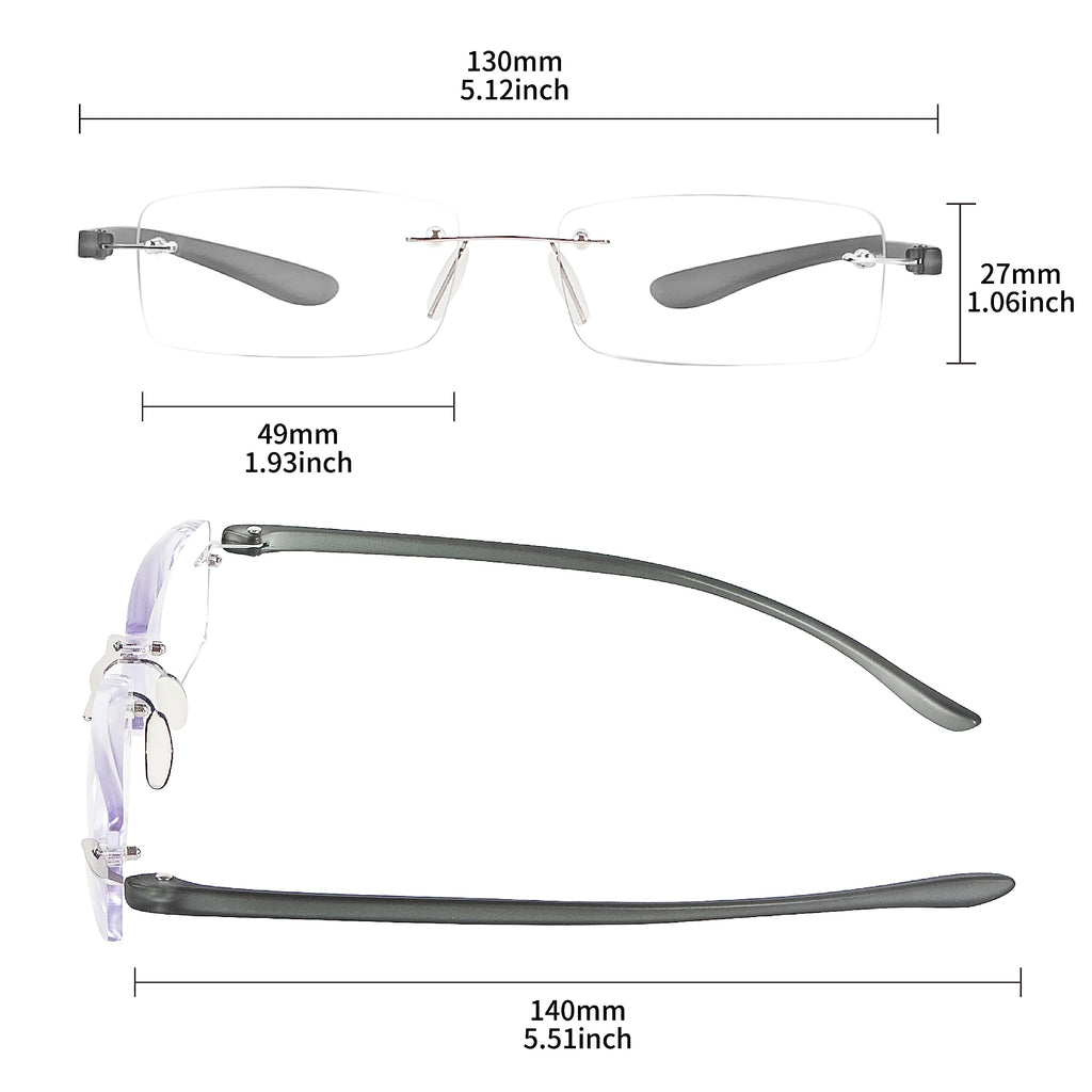 Bhigh 2 Pack Blue Light Blocking Reading Glasses Computer Gaming Black Red Mens Womens (black, 2, diopters)