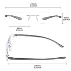 Bhigh 2 Pack Blue Light Blocking Reading Glasses Computer Gaming Black Red Mens Womens (black, 2, diopters)