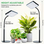 FRGROW 2026 Tabletop Grow Lights for Indoor Plants, Seed Starting, Bonsai, 4/8/12/16/20H Timer, 25 Watt Power Draw, Bright Enough Like A Small Sun, Daisy Chain Function, 16"-24" Height Adjustable