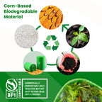 TERRACOR 13 Gallon Compostable Trash Bags,50 Count, Heavy Duty Tall Kitchen Food Scrap Waste Bag,Certified BPI and ASTM D6400 Standard
