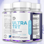 Ultra TRT Gummies for Men, Official Ultra TRT Male Gummys with All Natural Ingredients, Advanced UltraTRT Maximum Strength Men's Supplement, Active Lifestyle Support with Premium Vitamins (60 Gummies)