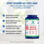 BioTrust Eternal Mind Brain Supplements for Memory & Focus - Sharpen Mental Agility, Recall & Concentration with Age - Clinically Studied Supplement for Longevity & Cognition - 30 Servings