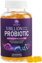 Probiotic Gummies - 5 Billion CFU Per Serving & Top 6 Pro Biotic Strains - Daily Probiotic Gummy Supplement for Women, Men & Teens - Natural Digestive Health, “Good” Gut & Immune Support - 120 Count