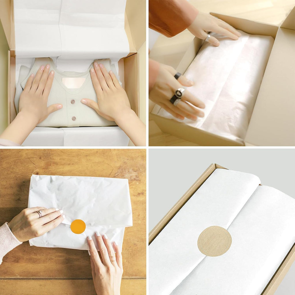 Simetufy 270 Sheets 20" x 20" White Tissue Paper for Gift Bags Wrapping