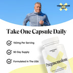 Supplement Spot Pregnenolone 150 Mg Energy Supplement – Pregnenolone to Support Healthy Mood for Women & Men (90 Servings)
