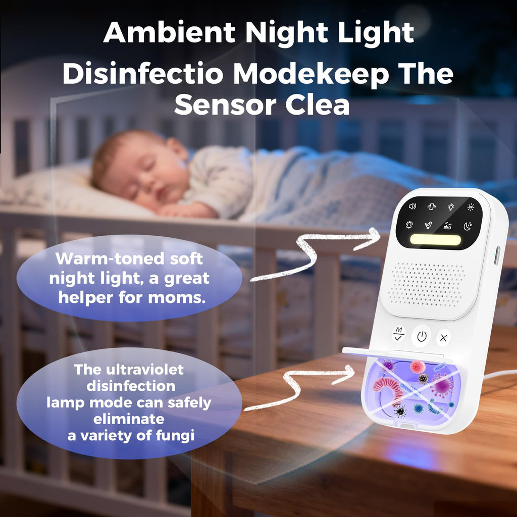 Wireless Smart Bed wetting Alarm - Suitable for Boys, Girls, and Older Kids. with UV Mode, Night Light, Sound/Vibration, High Sensitivity Sensor.for Nighttime bedwetting Training.