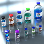 Ks-Tek Sterile Empty Vials with Self Healing Injection Port,with Flip Off Aluminum Cap,Sterile Package (5ml,10)