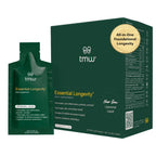 Essential Longevity® — 100% Liposomal 15-in-One Stack. NAD+ Precursor Nicotinamide, Quercetin, C, D3, B12, Magnesium Glycinate, Lions Mane, Chaga, Agaricus, Taurine, Sodium Hyaluronate. — 30 Sachets.