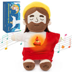15" Soothing Jesus Plush Toys that Breathes, Light up Plush of God