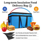 Bodaon 3 Pack Insulated Food Delivery Bags with Hard Bottom, XXXL Cooler