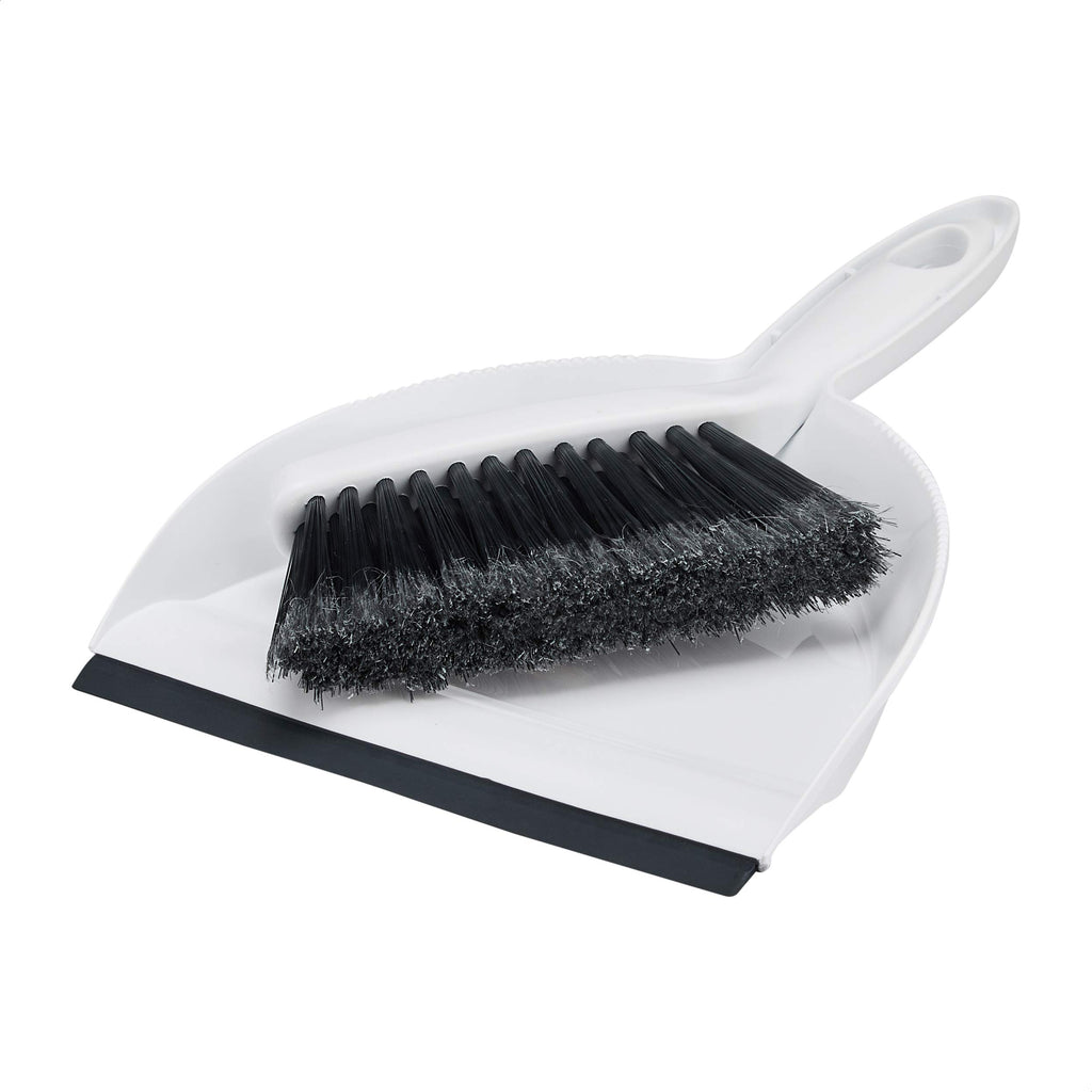 Amazon Basics Small Portable Mini Dustpan and Brush Set for Indoor Outdoor Floor Cleaning, Gray, Pack of 2