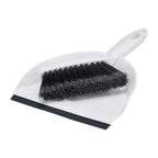 Amazon Basics Small Portable Mini Dustpan and Brush Set for Indoor Outdoor Floor Cleaning, Gray, Pack of 2