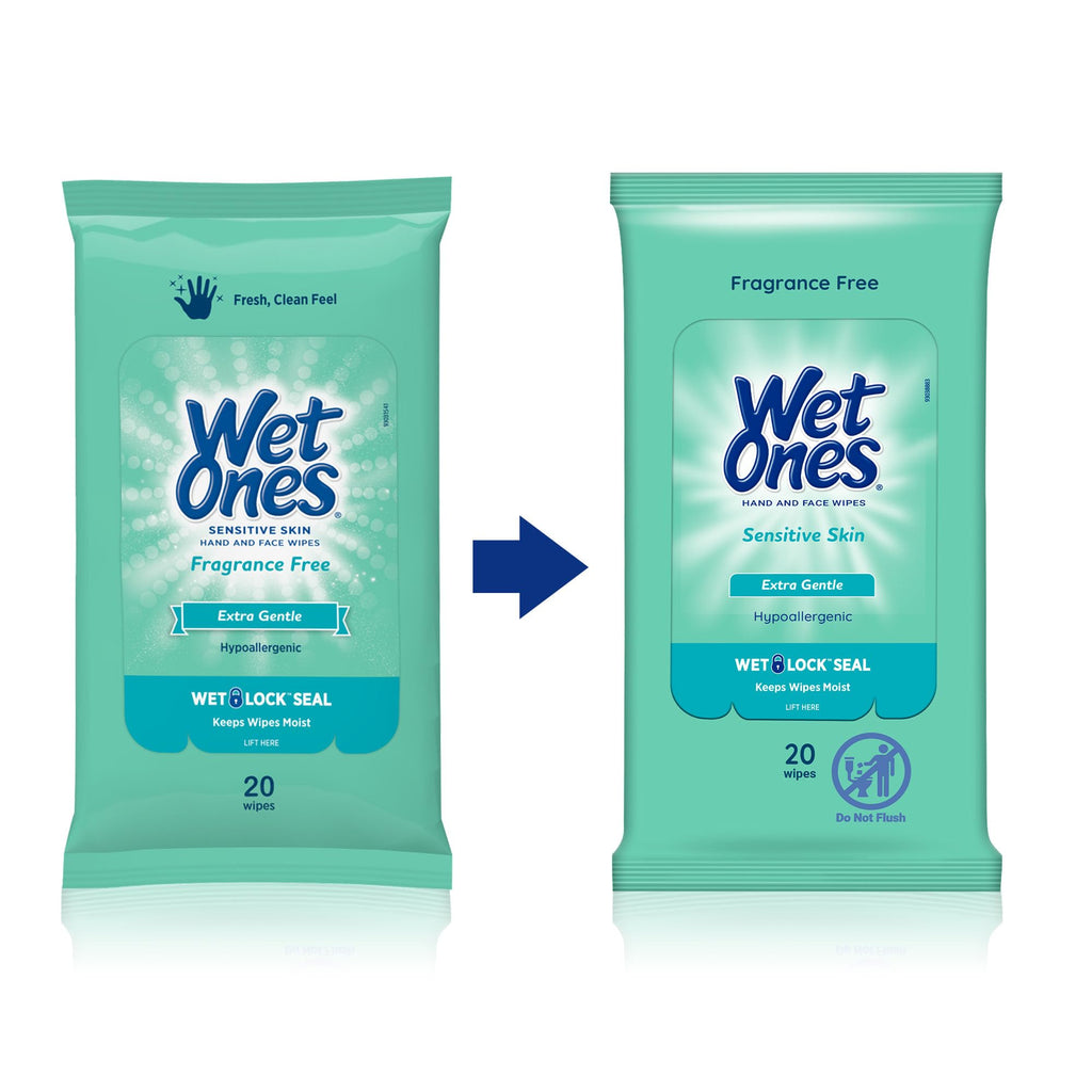 Wet Ones Hand Wipes, 20 Wipes (Pack of 10)
