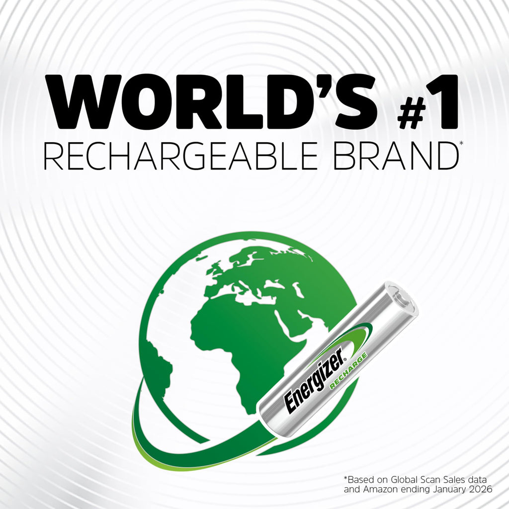 Energizer Recharge Universal Rechargeable AAA Batteries (8 Pack), Triple A Batteries
