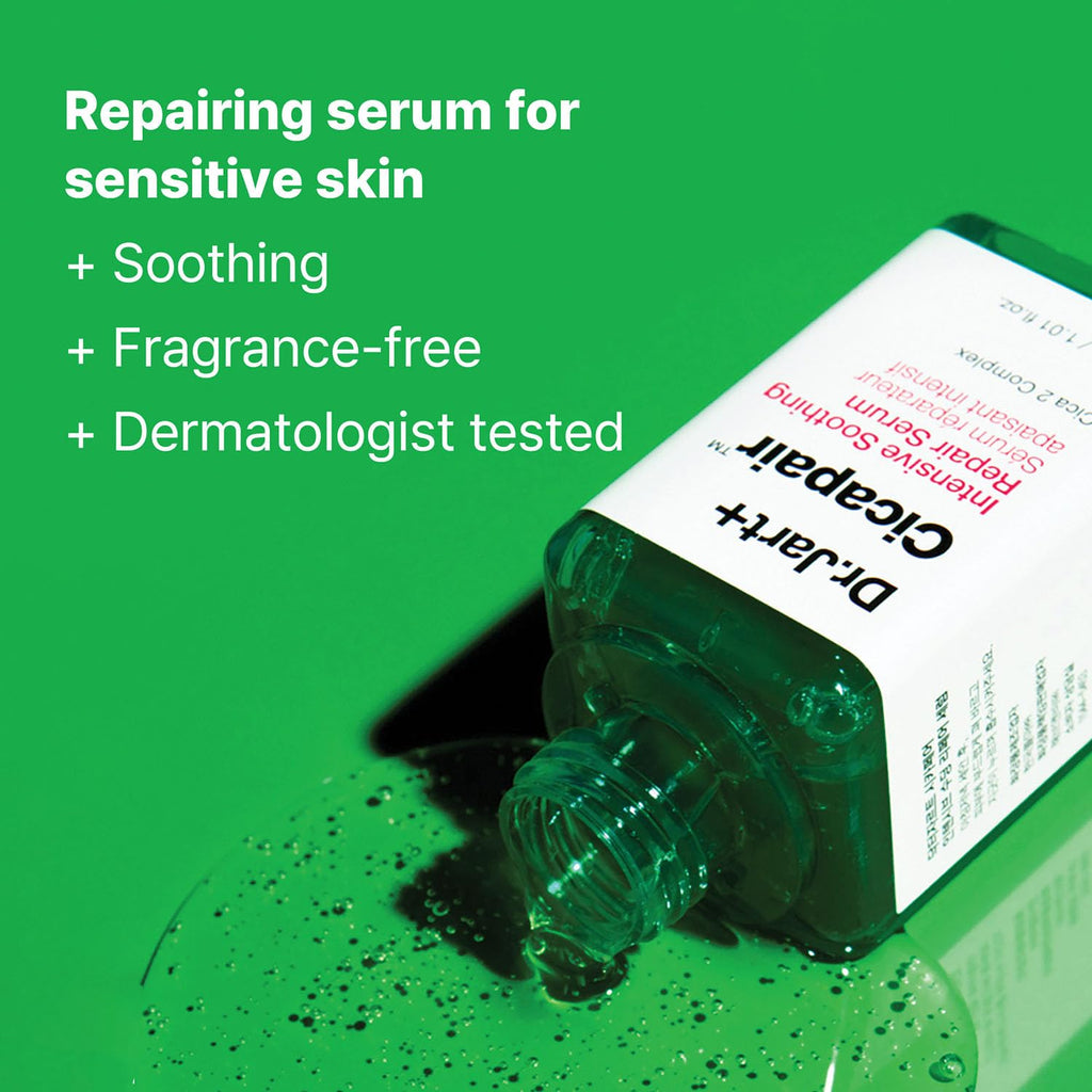Dr.Jart+ Cicapair Sensitive Skin Korean Face Serum for Redness and Barrier Repair with Centella Asiatica | Korean Skin Care, 1.01 Fl Oz