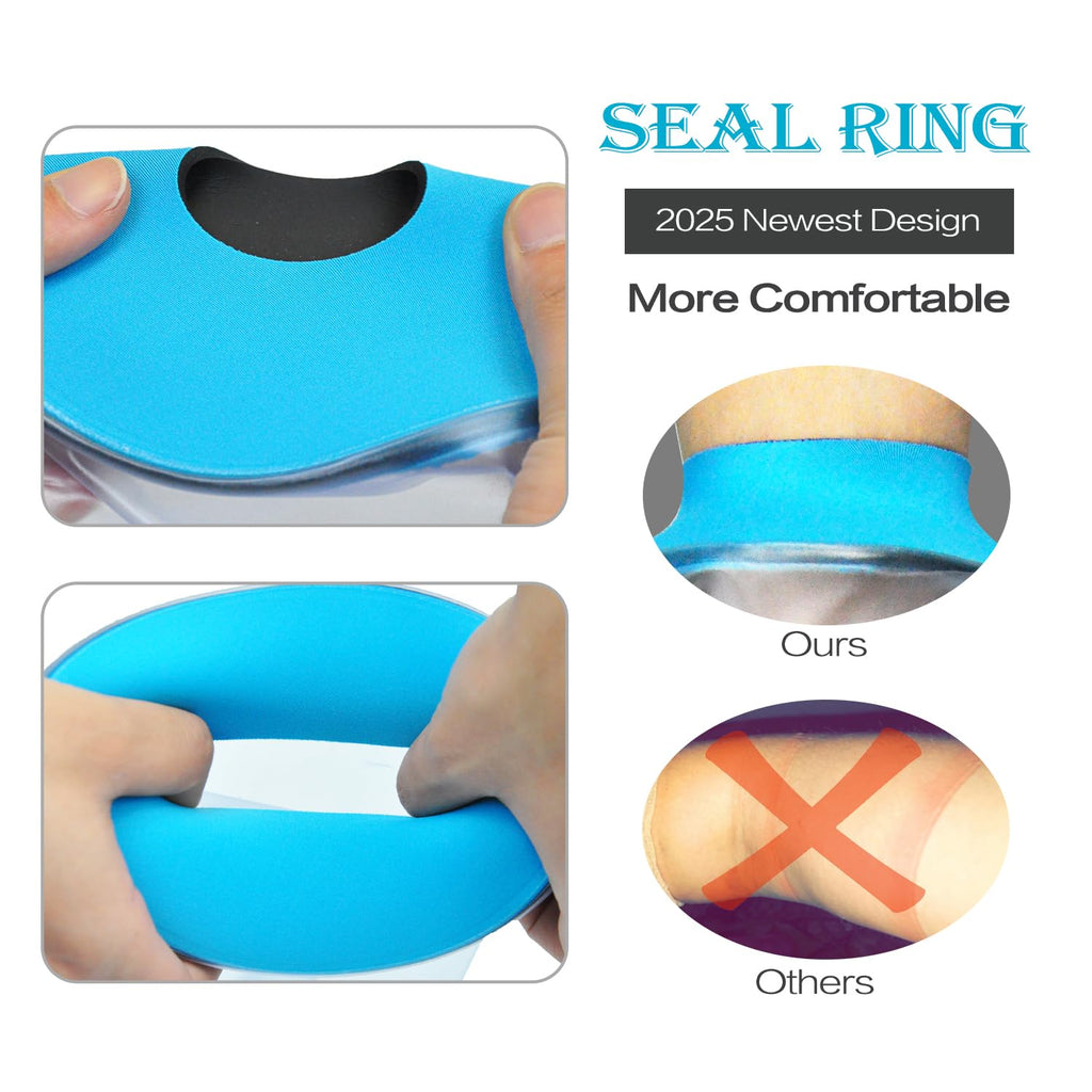Waterproof Foot Cast Cover for Shower Ankle Wound Protector Bath Adult Watertight Cast Bag Showering for Surgery Foot, Ankle, Burns Reusable
