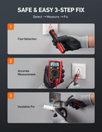 AstroAI Electrical Test Kit ETK1, Digital Multimeter, Non-Contact Voltage Tester & Screwdriver, Electrical Tape, an Ideal Set for Electricians, DIYers, Handymen