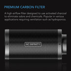 AC Infinity Air Carbon Filter 100mm with Premium Australian Virgin