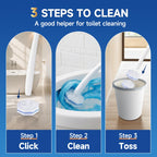 50 Count Toilet Wand Refills Compatible for Clorox, 5X Cleaning Power Toilet Bowl Cleaners & High-Density Disposable Toilet Brush Scrubber - No Falling Apart, Instant Foam Cleaning