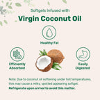 Micro Ingredients Biotin 10,000mcg w/Hyaluronic Acid 25mg | 365 Virgin Coconut Oil Softgels, Fast Release, One Year Supply, Non-GMO & No Gluten