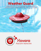 Pool Alarm, Floating Pool Safety Alarms for Inground & Above Ground Pools – Loud 110dB Alert, Adjustable Sensitivity, Protection for Kids & Pets (Red+Black)