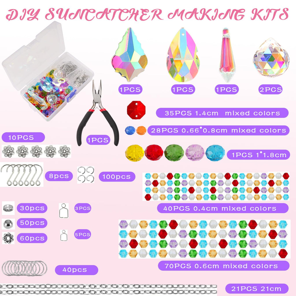 LPKADQA 500PCS Sun Catcher Kits for Adults Crystal Beads