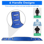 KKaFFe Transfer Belt Transfer Sling for Nursing Patients, Standing & Supports & Transfer Aids for Elderly, Gait Belt for Patient Care, Transfer Belt for Bedridden Patient (Blue)