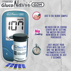 GlucoNavii Blood Glucose Test Strips, 100 Count – Blood Sugar Test Kit Replacement for GlucoNavii Glucometer – No Re-Coding – Fast 5-Second Results – Accurate Blood Sugar Test Strips – Long Expiry