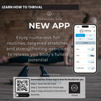 Thrival Relief Pro - Fully Adjustable Psoas and Iliacus Muscle Release Tool with Thrival App for Hip Flexor, Back, Glute and Neck Pain - Trigger Point and Myofascial Release Tool - Carbon Black