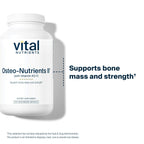 Vital Nutrients Osteo-Nutrients II - Vitamin K2 + D3, Calcium, Boron, and Magnesium for Bone Strength* - Healthy Heart Support - Vegetarian Supplement - Gluten, Dairy, Soy Free - 240 Capsules