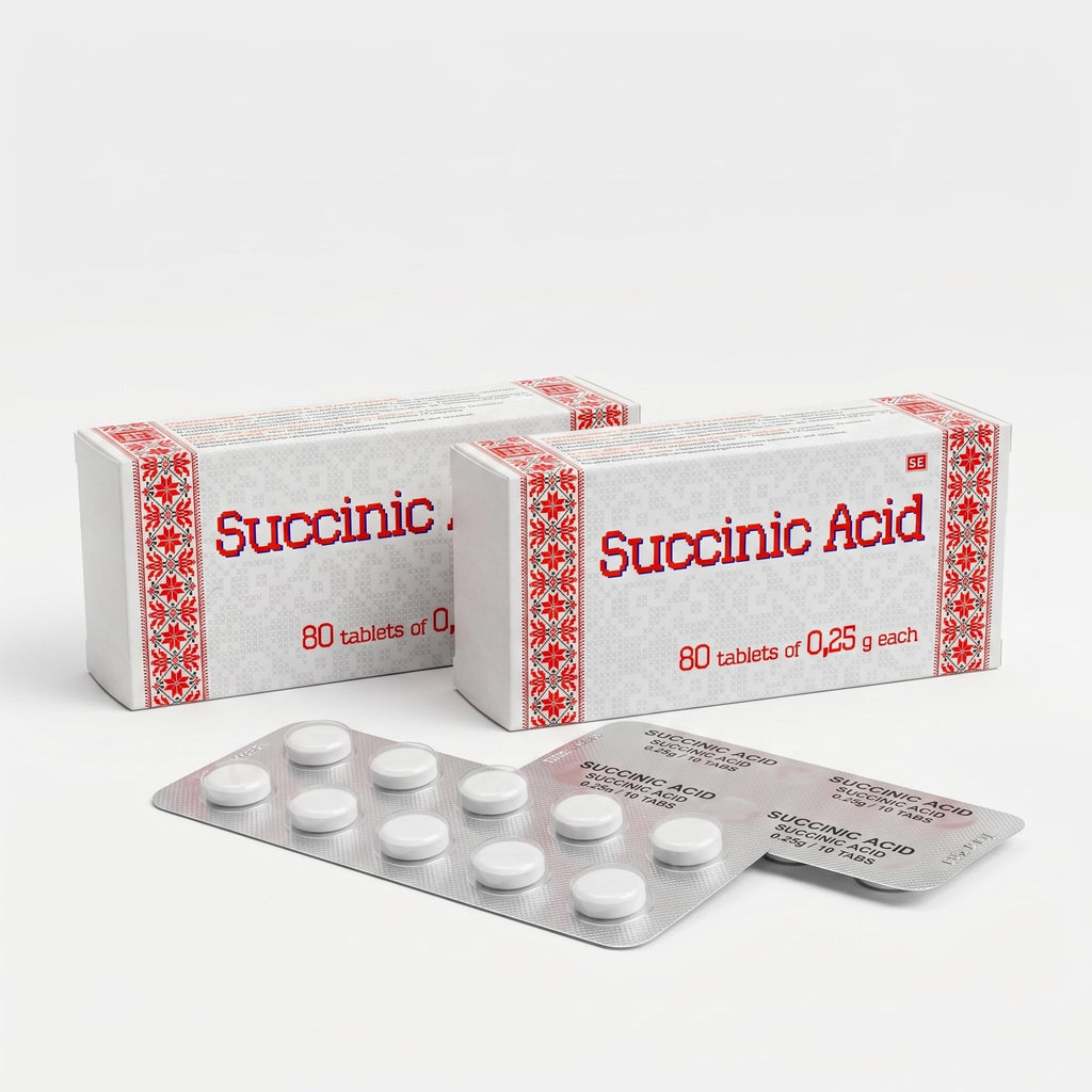 (2 pack) Succinic Acid for Plants - Amber & Ascorbic Acid Biostimulant for Orchids, Indoor Houseplants & Garden - Root Growth Stimulator, Transplant Shock Reducer - 160 Water-Soluble Tabs (250mg)