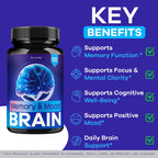 (3 Pack) Memory Mood and Brain Capsules - Official Daily Support Brain Health Supplement Pills Advanced Formula, Memory & Mood Brain & Memory Focus Reviews, 180 Capsules for 3 Months
